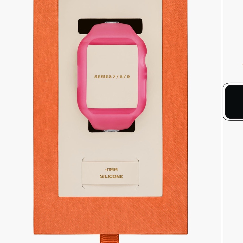 Tory Burch Silicone Pink Watch Band for Series 7/8/9